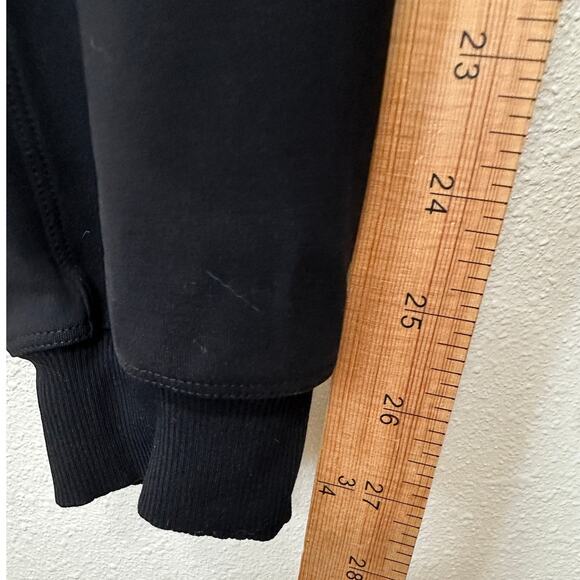 Lululemon Black Stretch High Rise Jogger Drawstring Waist Banded Hem 6 - Picture 13 of 13